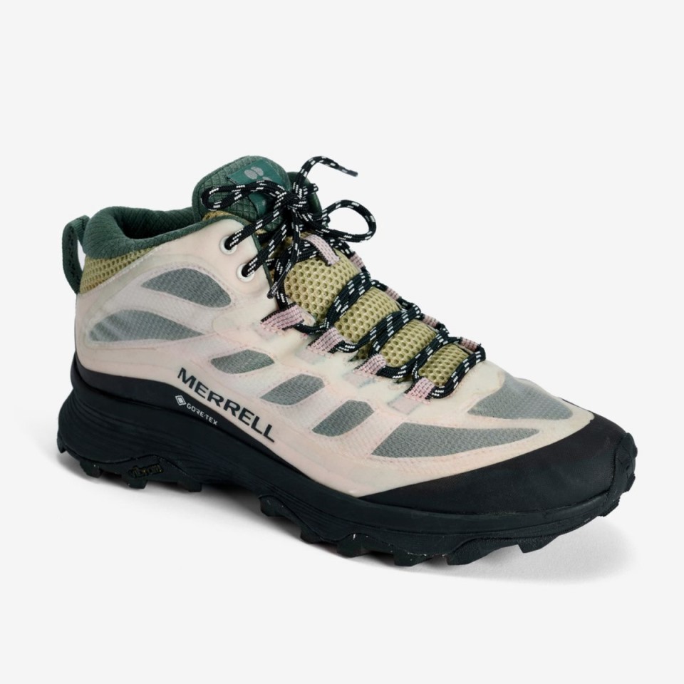 Merrell Moab Speed ​​Mid Gore-Tex X Sweaty Betty White Pink Für Damen