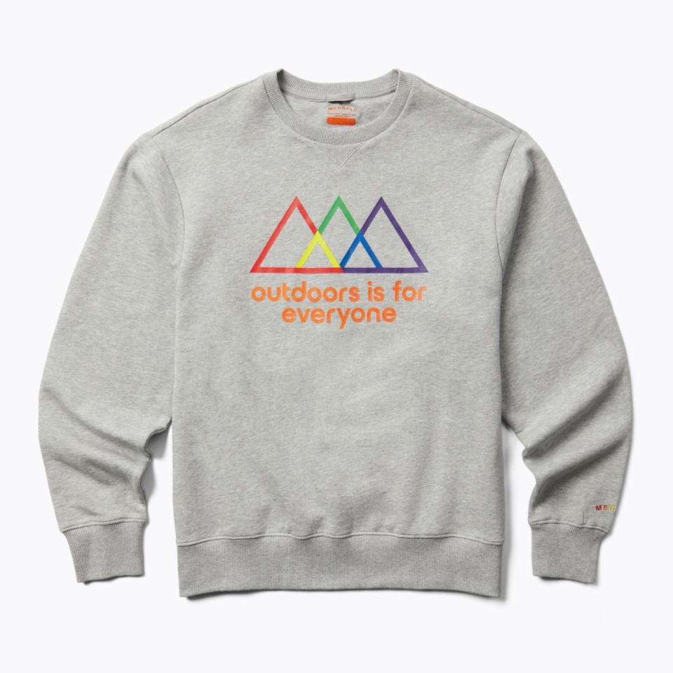 Outdoor Ist Etwas Für Alle Rundhals-Sweatshirt Merrell Heather Grey