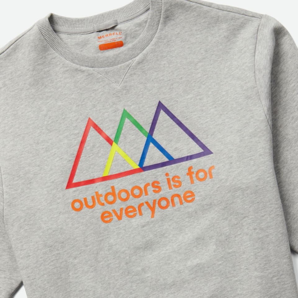 Outdoor Ist Etwas Für Alle Rundhals-Sweatshirt Merrell Heather Grey