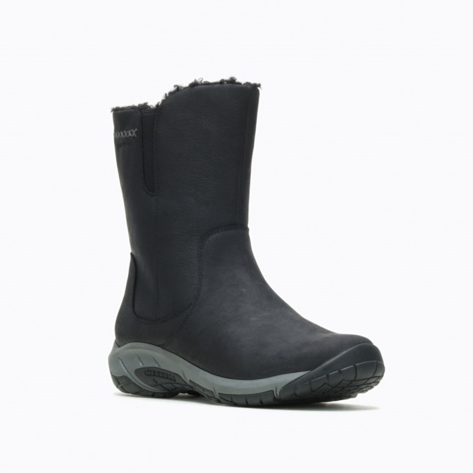 Damen Encore 4 Hoher Reißverschluss Polar Wasserdicht Weite Merrell Schwarz