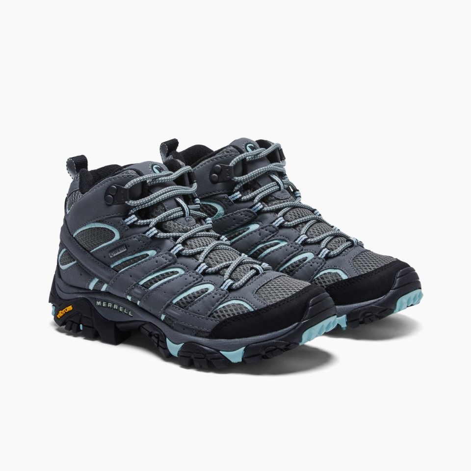 Damen Moab 2 Mid Gore-Tex Weite Breite Sedona Salbei Merrell