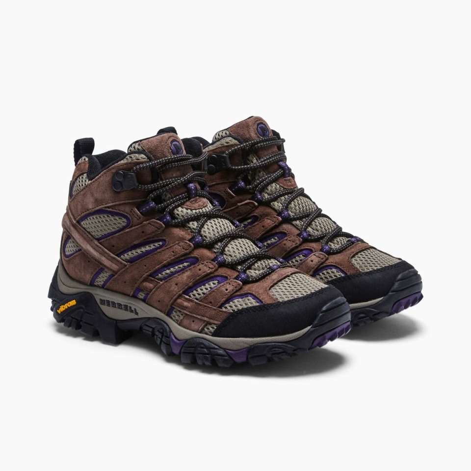Moab 2 Mid-Ventilator Für Damen Mit Breiter Breite Bracken Purple Merrell
