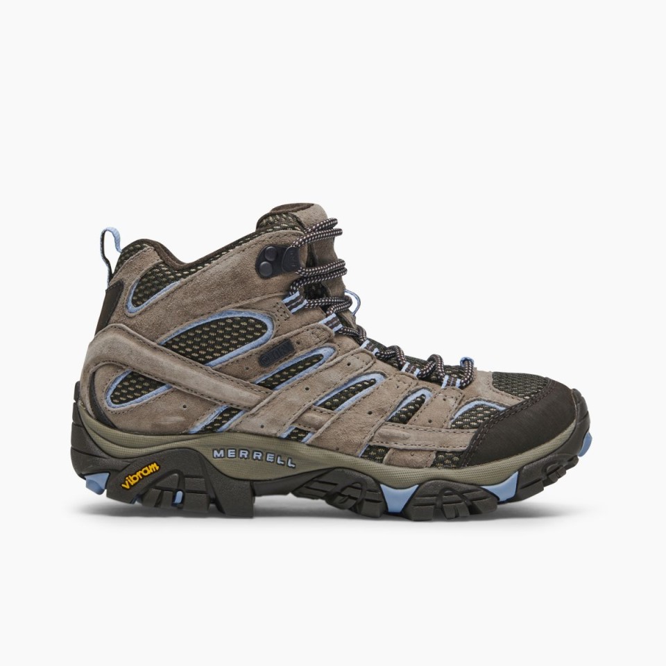 Moab 2 Mittelwasserfestes Gestromtes Merrell Für Damen
