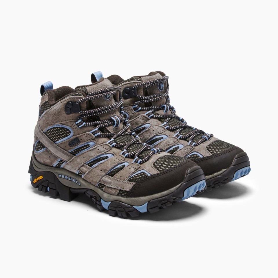 Moab 2 Mittelwasserfestes Gestromtes Merrell Für Damen