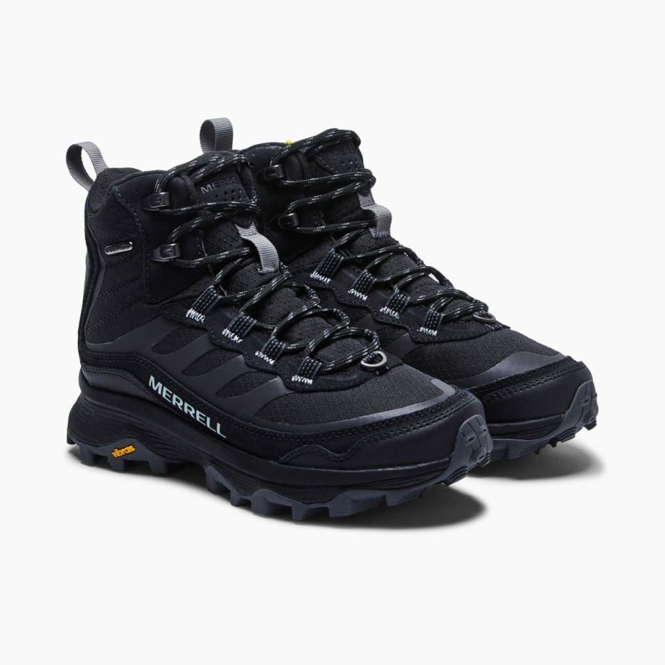 Damen Moab Speed ​​Thermo Mid Wasserdicht Merrell Black