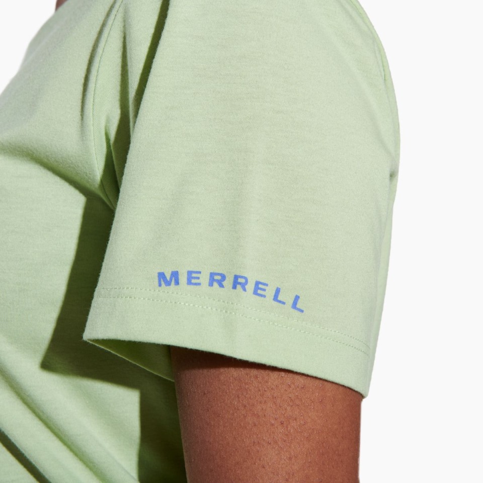 Rise And Shine T-Shirt Mit Rundhalsausschnitt Für Damen Foam Green Merrell