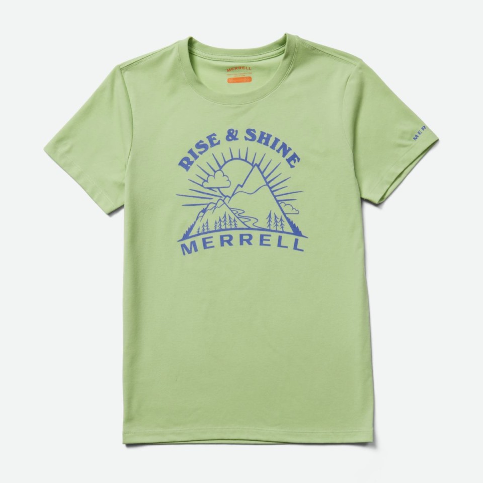 Rise And Shine T-Shirt Mit Rundhalsausschnitt Für Damen Foam Green Merrell