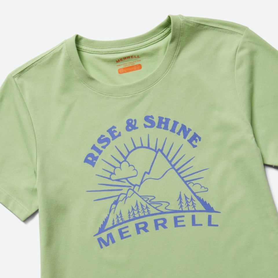 Rise And Shine T-Shirt Mit Rundhalsausschnitt Für Damen Foam Green Merrell