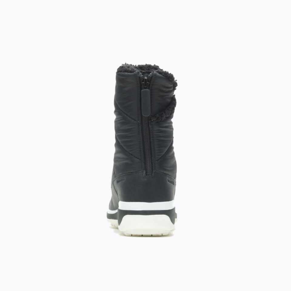 Damen Snowcreek Sport Mid Zip Polar Waterproof Black Merrell