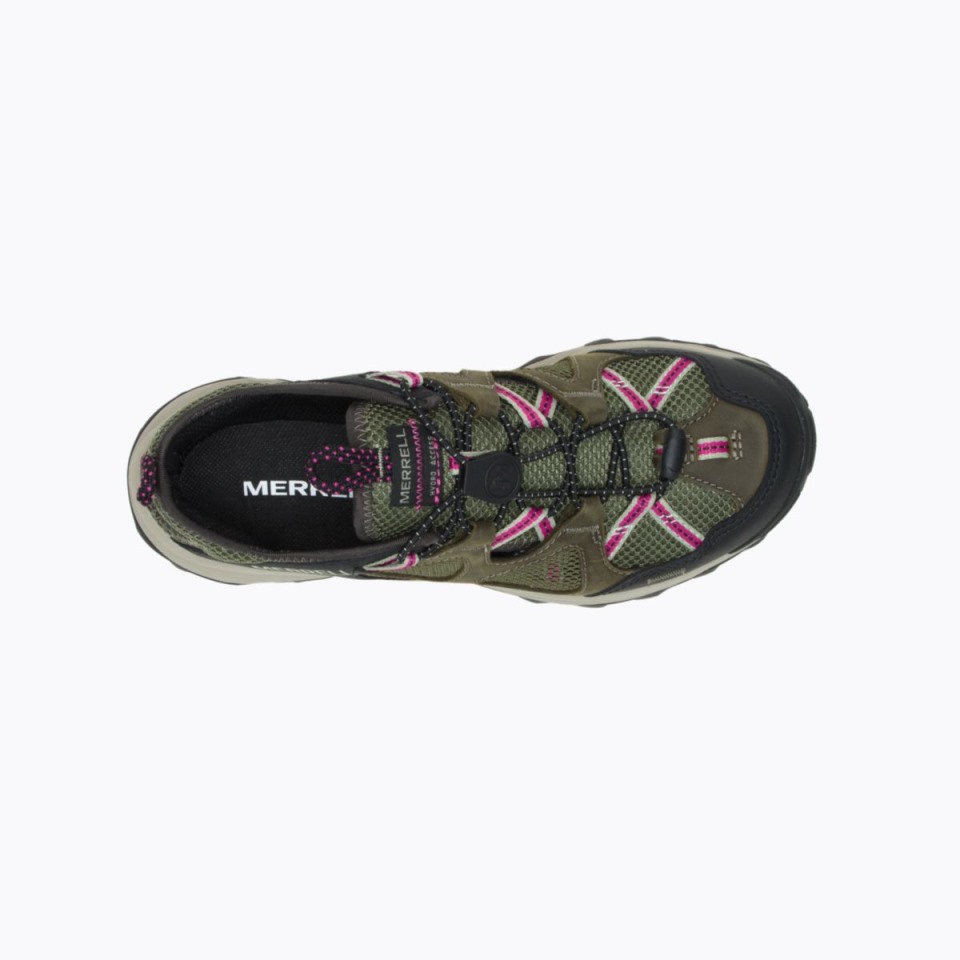 Damen Speed ​​Strike Ledersieb Lichen Merrell