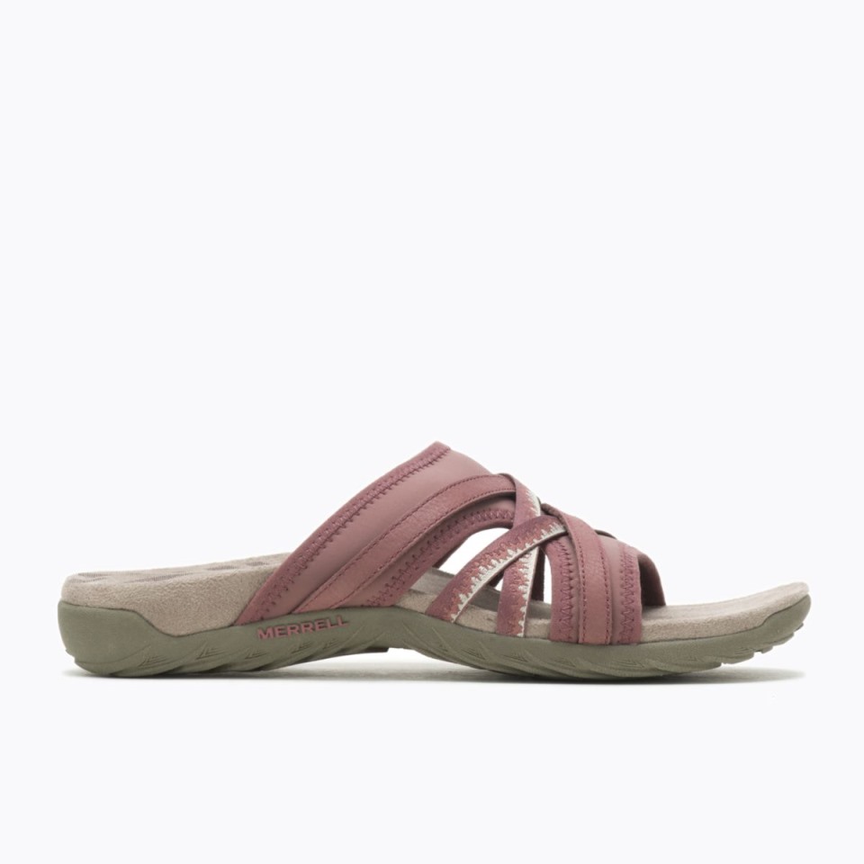 Damen Terran 3 Cush Pantoletten Marron Burlwood Merrell