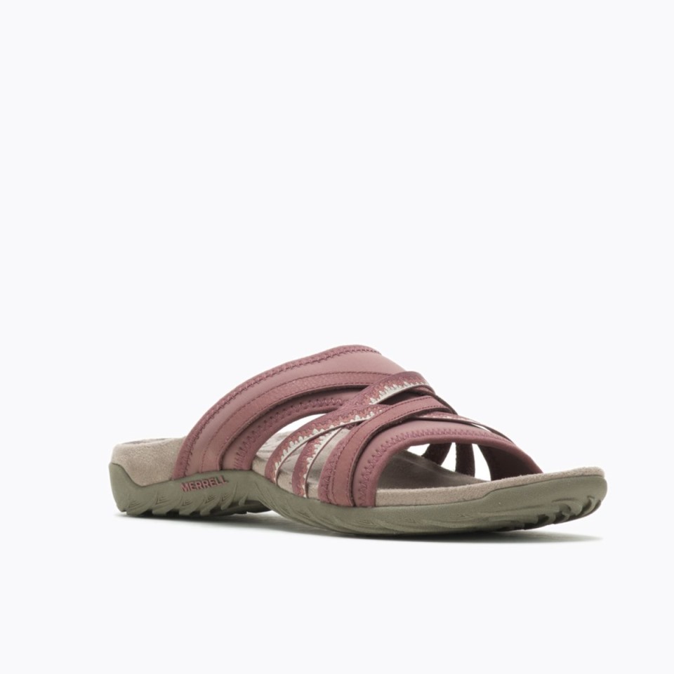 Damen Terran 3 Cush Pantoletten Marron Burlwood Merrell