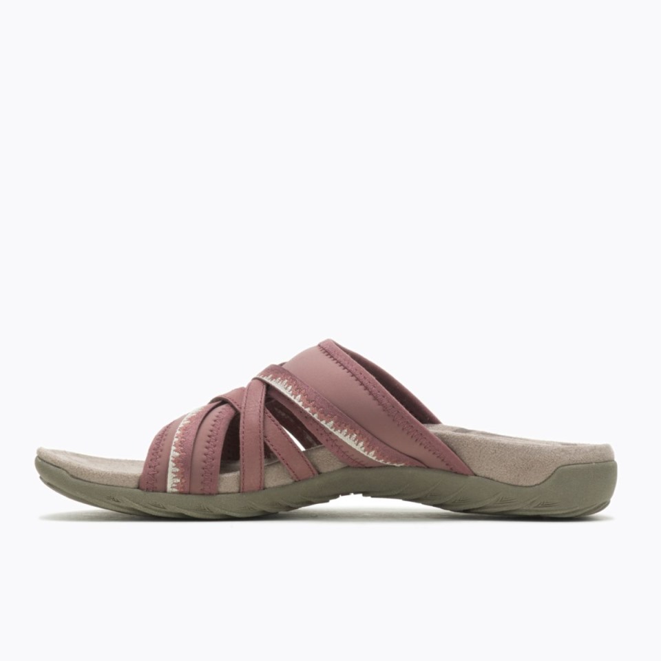 Damen Terran 3 Cush Pantoletten Marron Burlwood Merrell