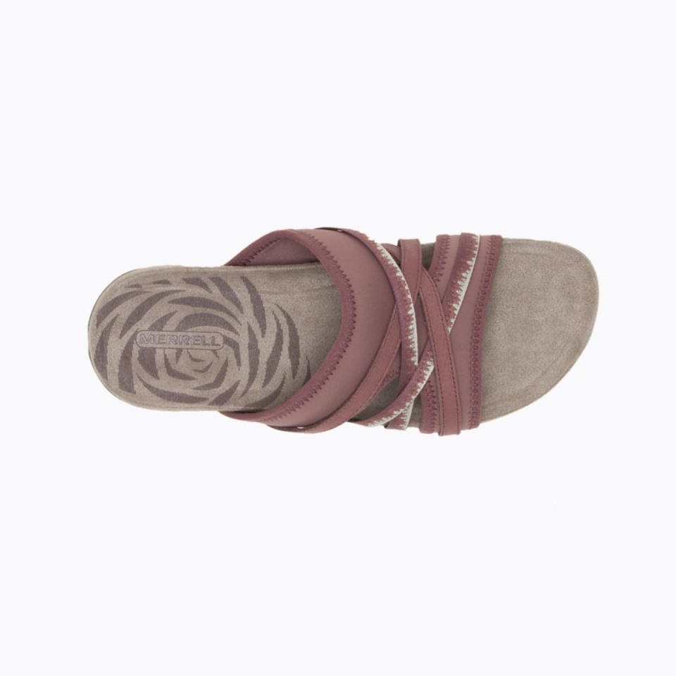 Damen Terran 3 Cush Pantoletten Marron Burlwood Merrell